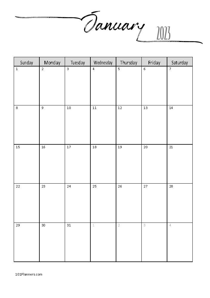 FREE Blank Calendar Templates Word, Excel, PDF for any month
