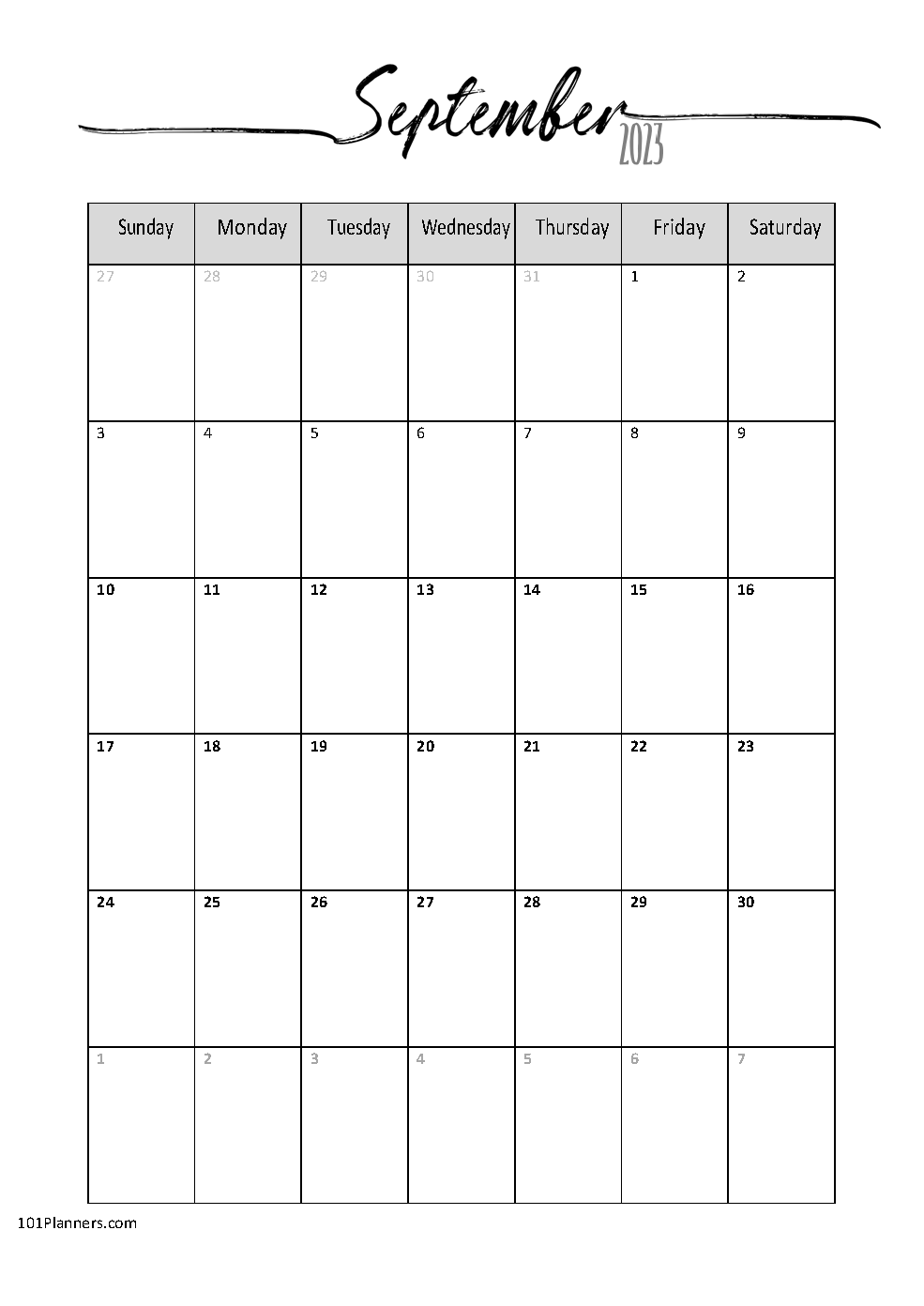 FREE Blank Calendar Templates Word, Excel, PDF for any month